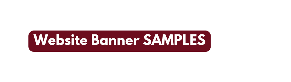 Website Banner SAMPLES